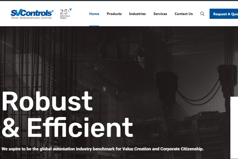 S V Controls' New & Improved Web Site Now Live